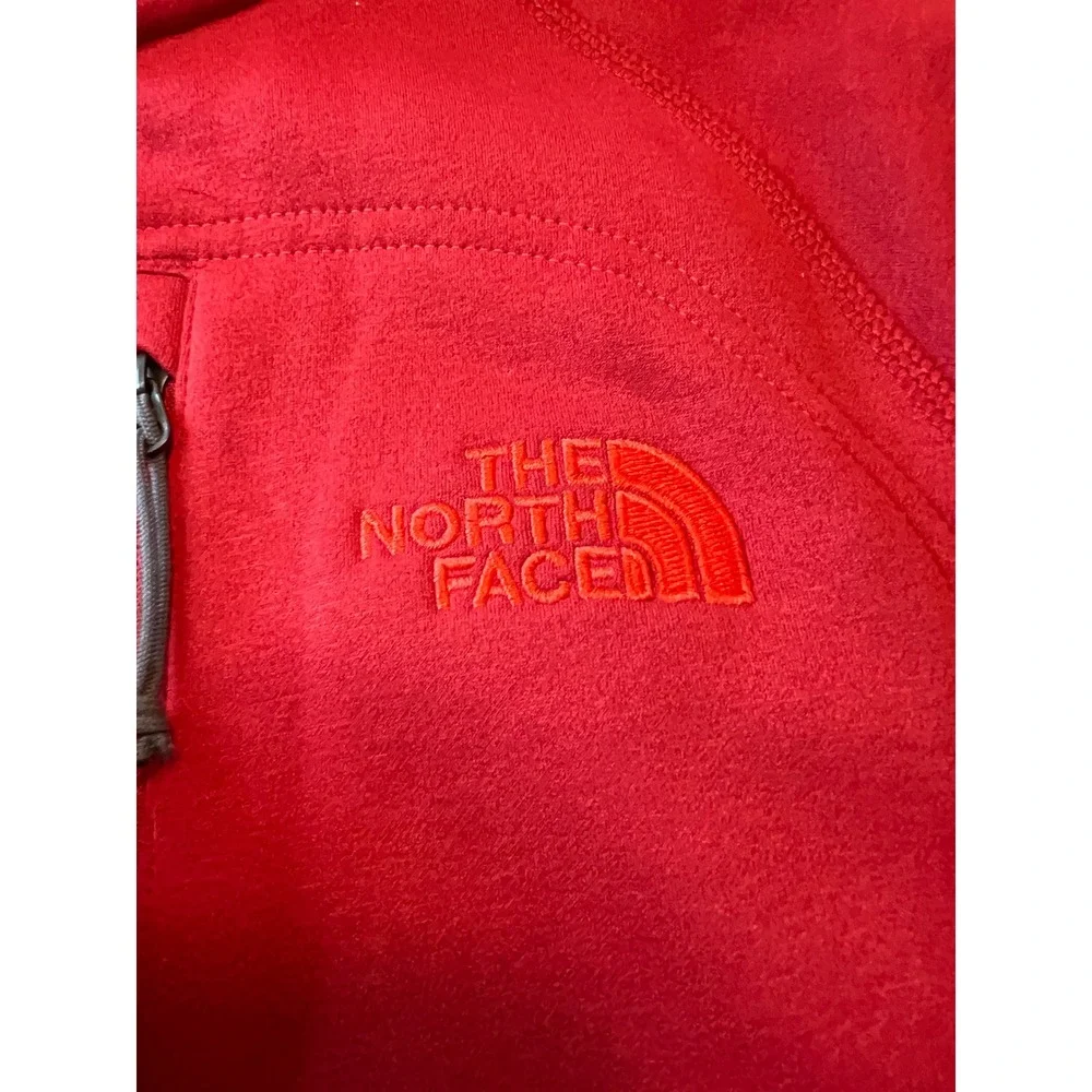 The North Face  Jacket Mens Small Red Full Zip Fleece Softshell Coat